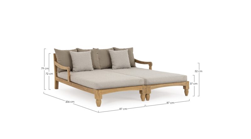 Bali - Daybed Natural, Set de 2 - Imagen 7