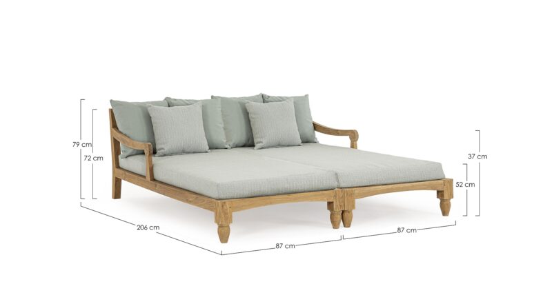 Bali - Daybed Aqua, Set de 2 - Imagen 7
