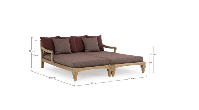 Bali - Daybed Wine, Set de 2 - Imagen 7
