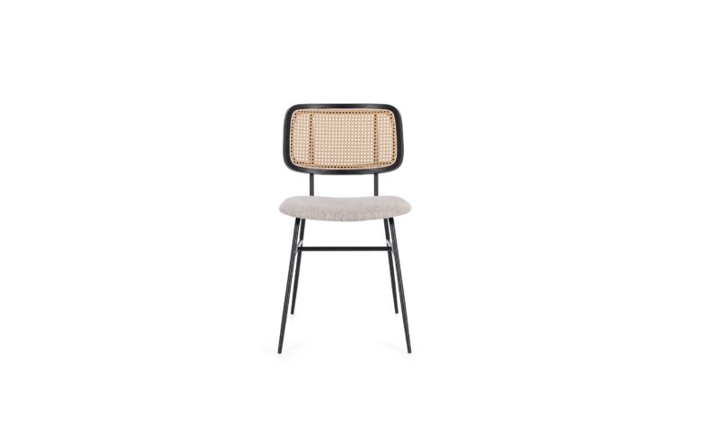 Glenna - Silla Tapizado Gris Claro - Imagen 2