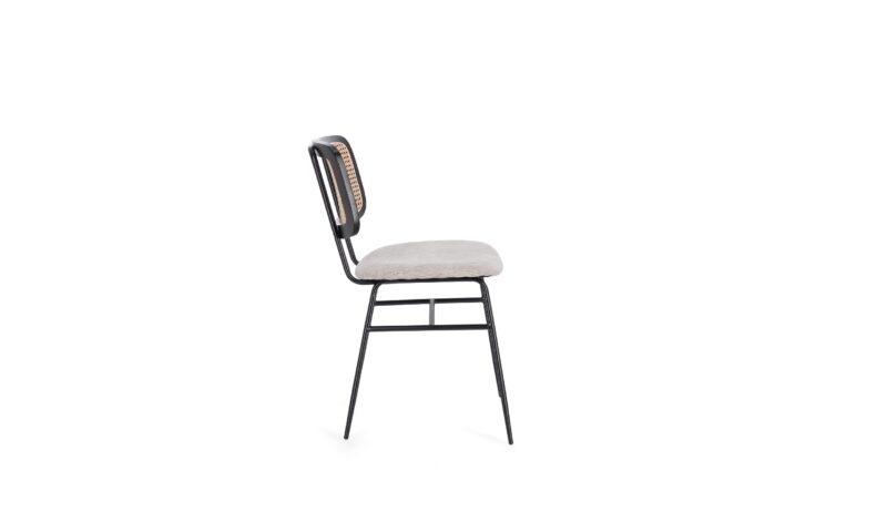 Glenna - Silla Tapizado Gris Claro - Imagen 5