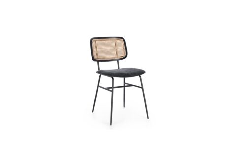 Glenna - Silla Tapizado Gris Oscuro