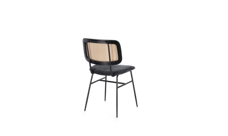 Glenna - Silla Tapizado Gris Oscuro - Imagen 3