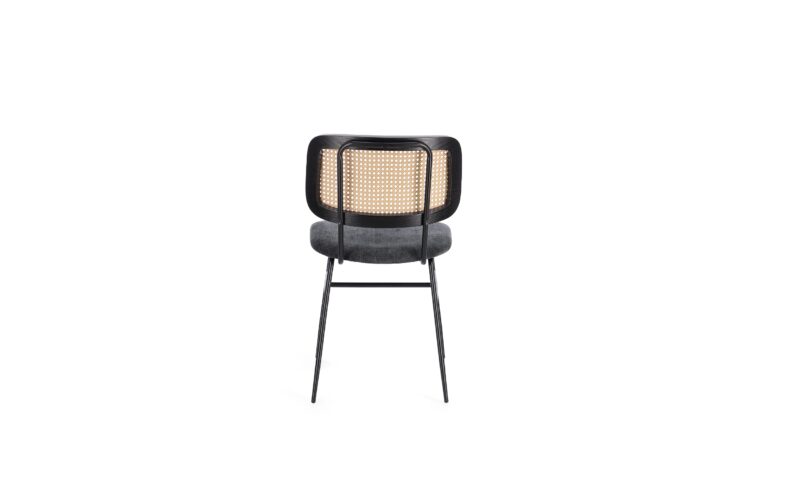 Glenna - Silla Tapizado Gris Oscuro - Imagen 4