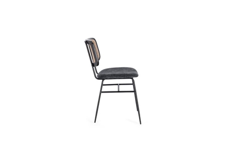 Glenna - Silla Tapizado Gris Oscuro - Imagen 5