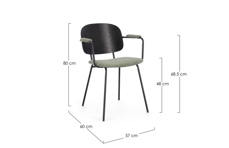Sienna - Silla Tapizado Verde - Imagen 6