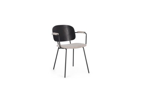Sienna - Silla Tapizado Gris Claro