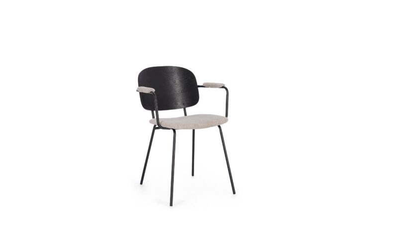 Sienna - Silla Tapizado Gris Claro