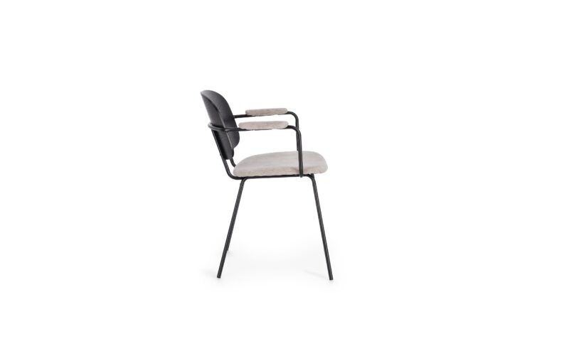 Sienna - Silla Tapizado Gris Claro - Imagen 4