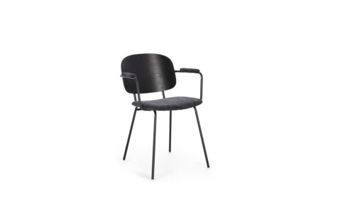 Sienna - Silla Tapizado Gris Oscuro