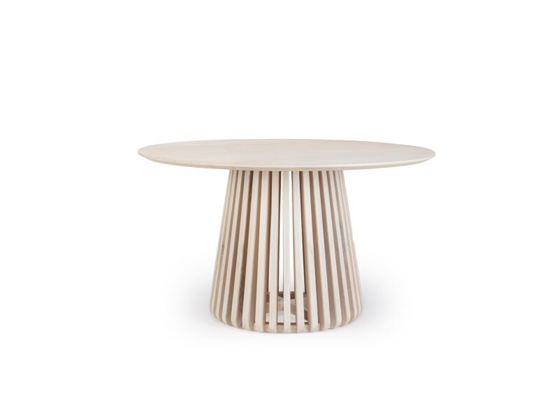 Odion - Mesa de comedor de 130 x130 Natural