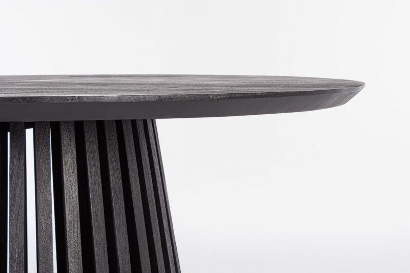 Odion - Mesa de comedor de 130 x130 Black - Imagen 5