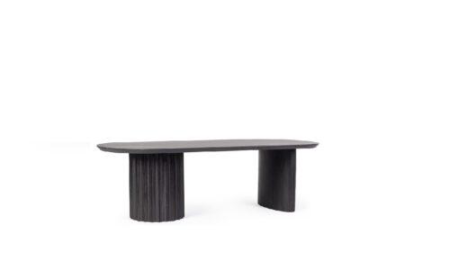 Orissa - Mesa de Centro de 130 x 65 cm Negro