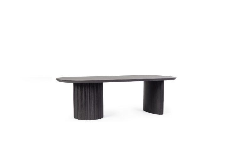 Orissa - Mesa de Centro de 130 x 65 cm Negro