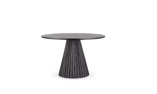 Orissa - Mesa de comedor de 120 x 120 cm Negro