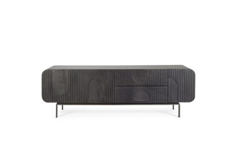 Orissa - Mueble TV de 172 cm con 3P/2C Negro