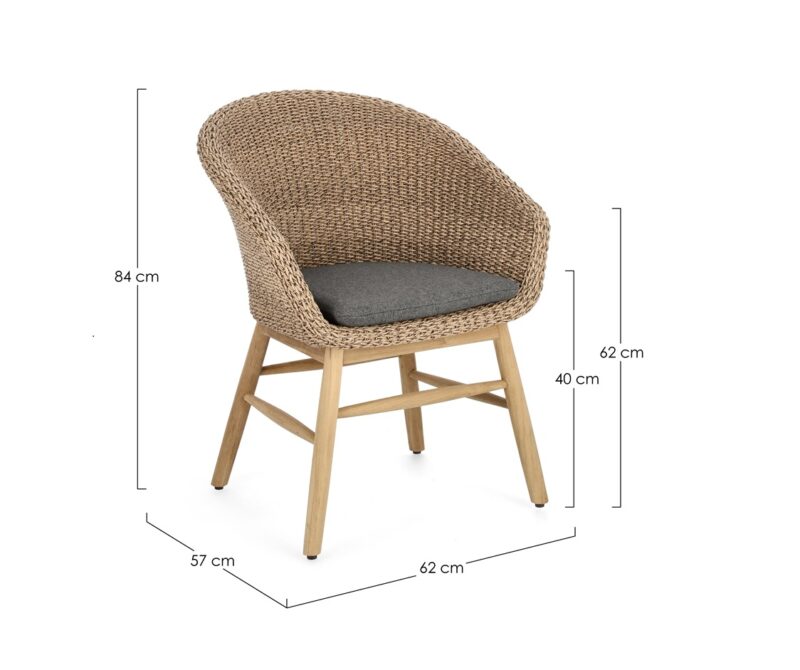 Genesis - Silla Teca/Abaca - Imagen 6