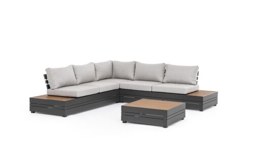 Osten - Conjunto para terraza 240 x 240 cm Antracita