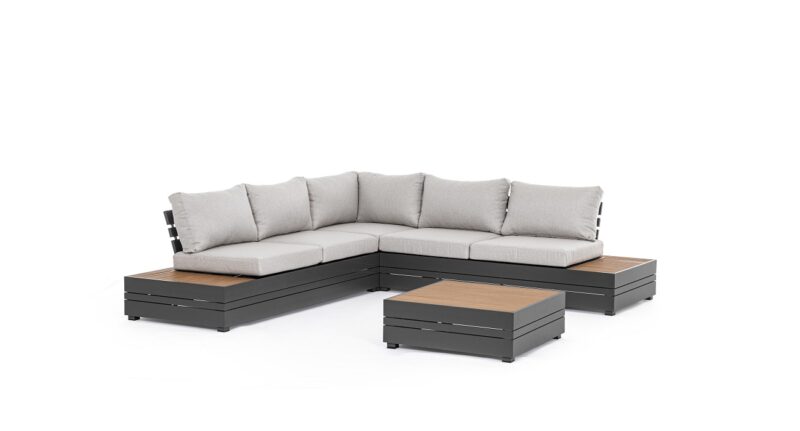 Osten - Conjunto para terraza 240 x 240 cm Antracita