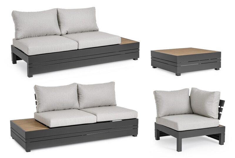 Osten - Conjunto para terraza 240 x 240 cm Antracita - Imagen 4