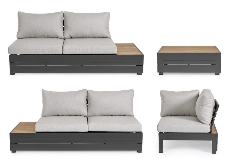 Osten - Conjunto para terraza 240 x 240 cm Antracita - Imagen 3