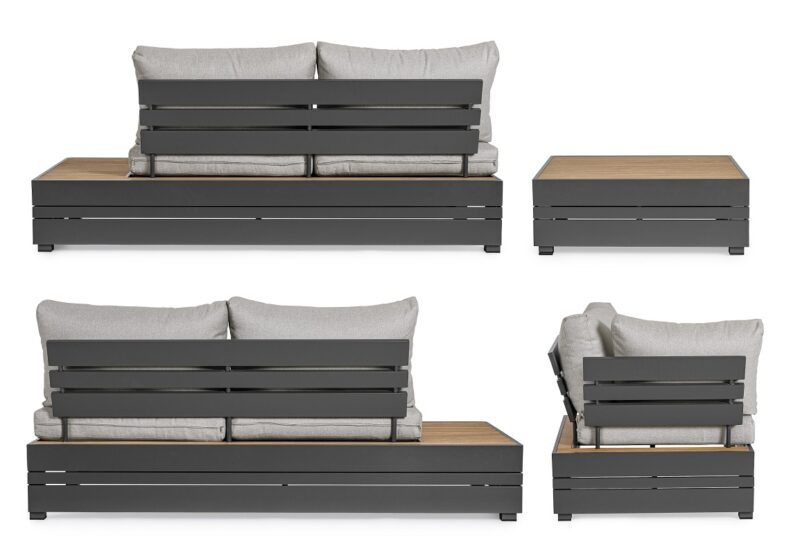 Osten - Conjunto para terraza 240 x 240 cm Antracita - Imagen 6