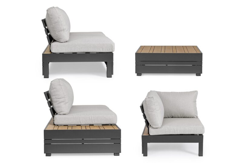Osten - Conjunto para terraza 240 x 240 cm Antracita - Imagen 5