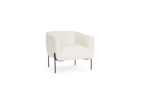 Claudine - Sillón Blanco Bucle