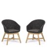Coachella- Silla Antracita (Pack de 2 uds.)