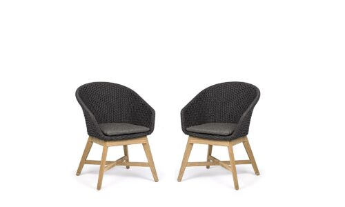 Coachella- Silla Antracita (Pack de 2 uds.)