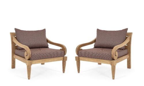 Karuba - Sillón de exterior Wine (Pack de 2 udds)