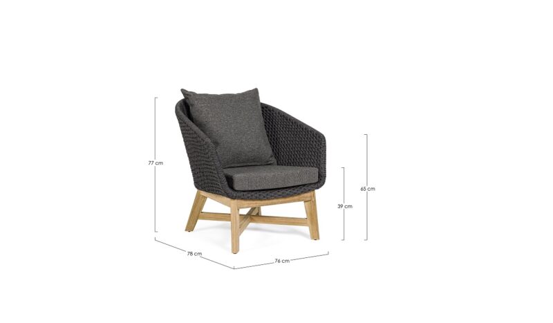 Coachella - Sillón Antracita (Pack de 2 uds.) - Imagen 6