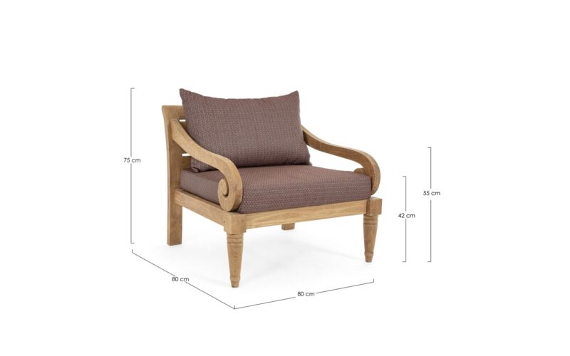 Karuba - Sillón de exterior Wine (Pack de 2 udds) - Imagen 6