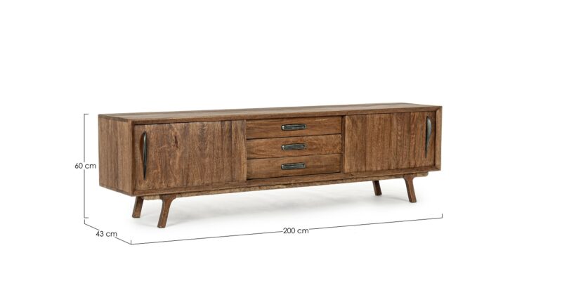 Sherman - Mueble TV de 200 cm con 2P/3C - Imagen 7