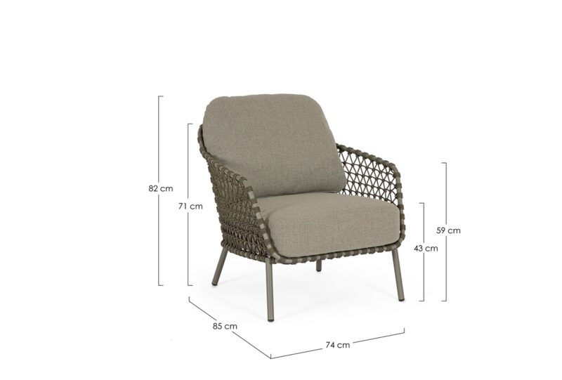 Ivissa - Sillón de exterior, Verde (Pack de 2 uds.) - Imagen 7
