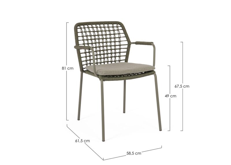 Canar - Silla de exterior, Verde - Imagen 7