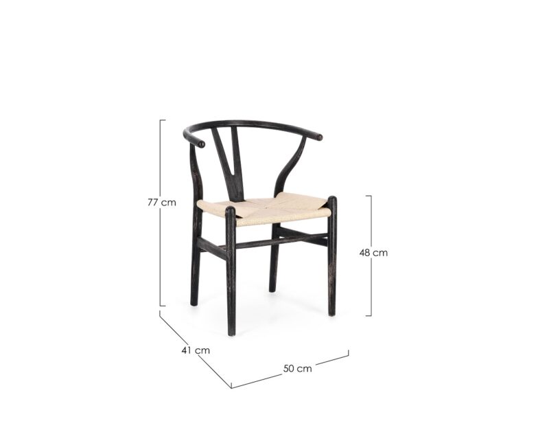 Artemia - Silla Negro/Natural - Imagen 6