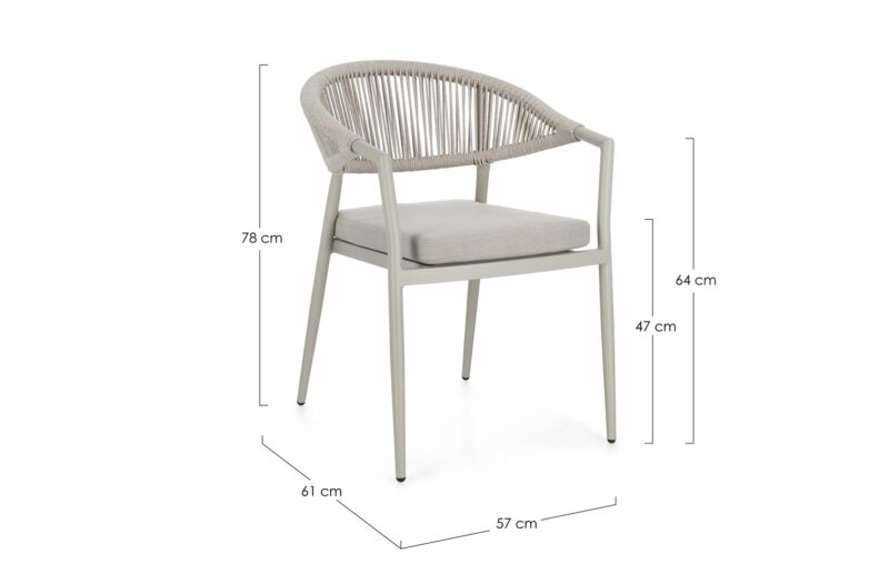 Millor - Silla de exterior, Saturn - Apilables - Imagen 7