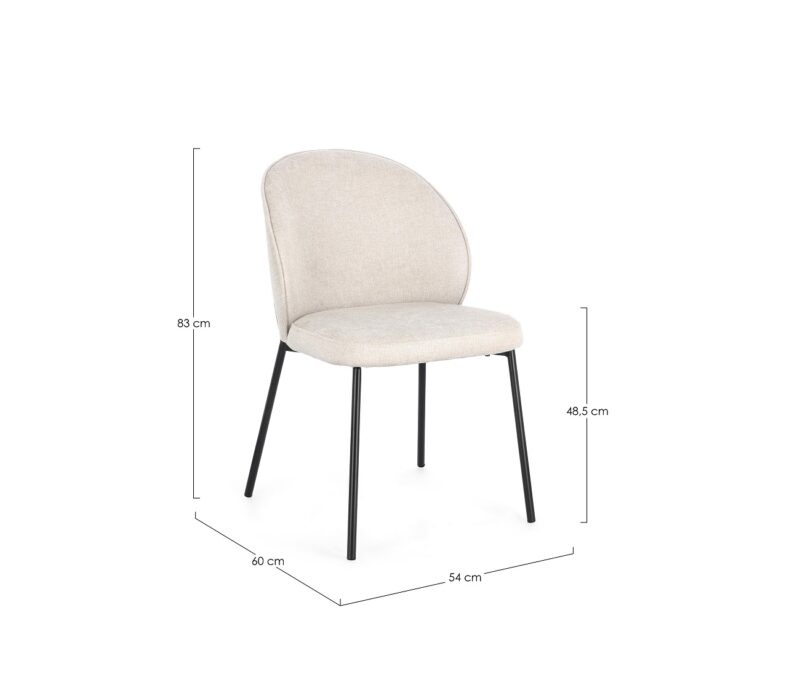 Wendy - Silla Negro/Beige - Imagen 6