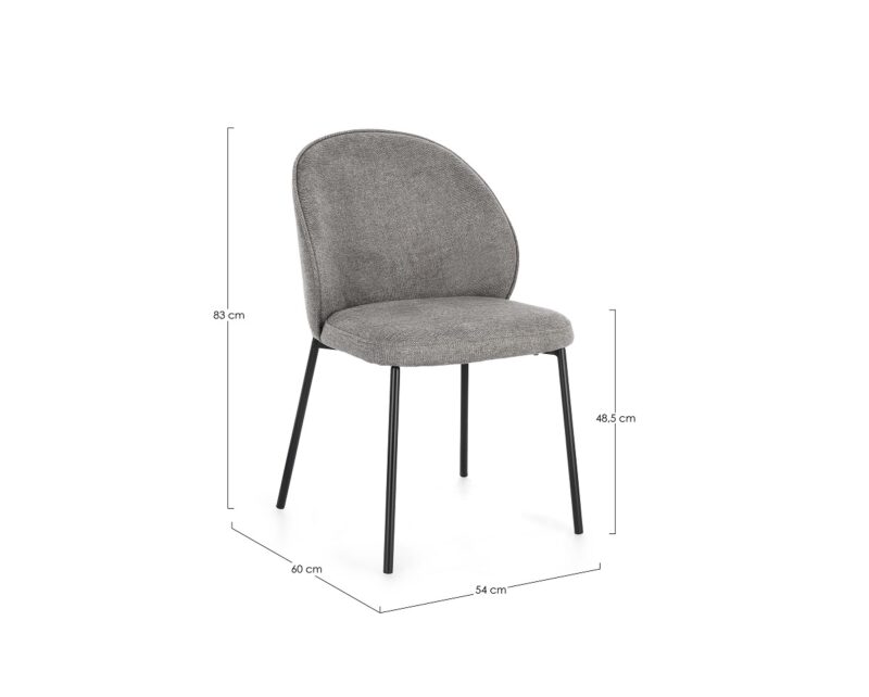 Wendy - Silla Negro/Gris - Imagen 6