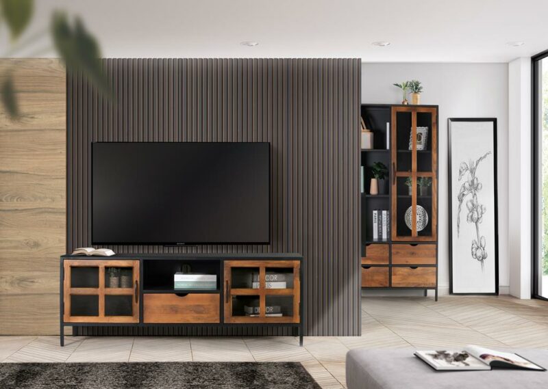 Licia - Mueble TV de 150 cm - 2P/1C - Imagen 6