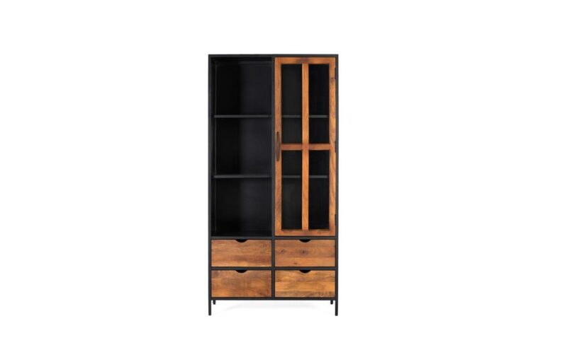 Licia - Vitrina de 90 cm, con 1P/4C