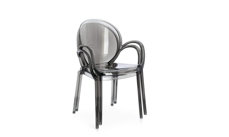 Camilla - Silla con brazos - Fumé - Imagen 3