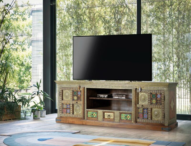Madhya - Mueble TV de 180 cm, con 2P/3C - Imagen 3