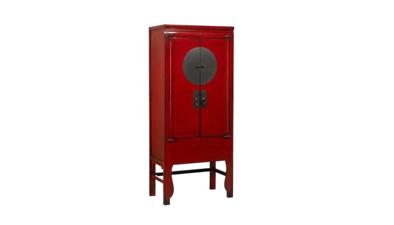 Hebei - Armario de 83.5 cm 2P Rojo
