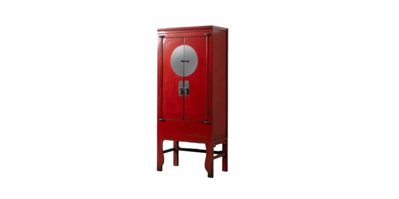 Hebei - Armario de 83.5 cm 2P Rojo - Imagen 2