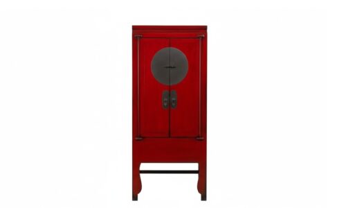 Hebei - Armario de 83.5 cm 2P Rojo