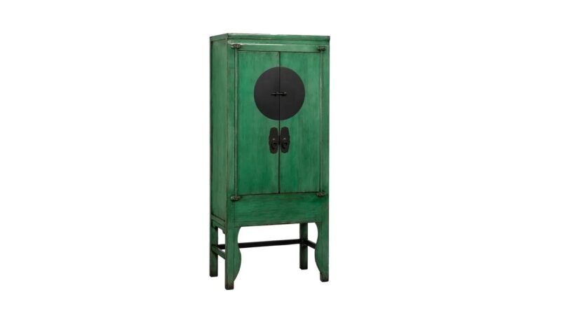 Hebei - Armario de 83.5 cm 2P Verde