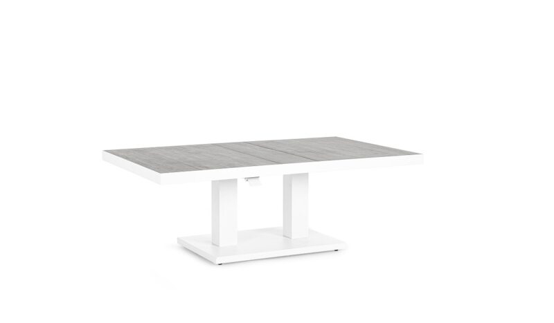 Truman - Mesa elevable de 140 cm - Blanco - Imagen 2