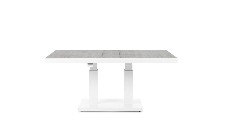 Truman - Mesa elevable de 140 cm - Blanco - Imagen 4